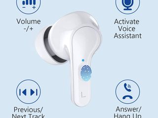 Casti Wireless Bluetooth Tip Earpods беспроводные наушники foto 5