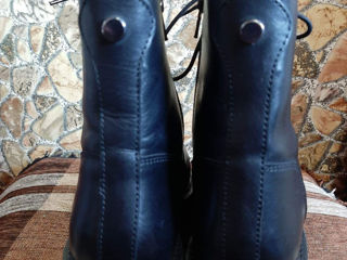 Модные кожанные женские теплые ботинки на шнуровке Oxmox, 38 размер foto 5