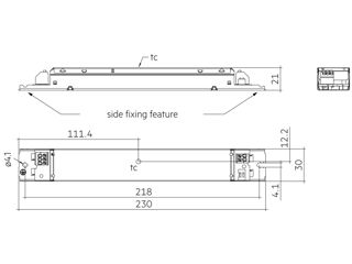 Set de iluminat ultra-luminos din trei module LLE 20x560 mm 2400 lm 4000K 830 HV SNC3 TRIDONIC (Aust foto 4