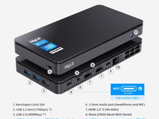 Новый nettop MeLE Overclock 4C Mini PC 12th Gen N95(up to 3.4GHz) 16GB RAM 512GB Windows 11 foto 5