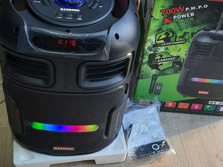 Boxa portativa cu 2 microfoane 300w  foto 0