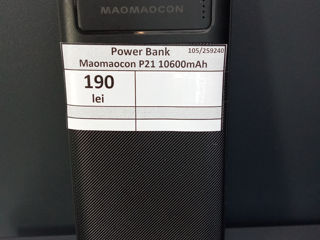 Power bank Maomaocon P21 10600mAh 190 lei foto 2