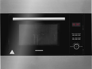 Cuptor cu microunde incorporabil heinner hmw-23bixbk, 23 l, 800 w, grill, digital, negru/ inox foto 1