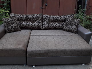 Угловой раскладной диван фирмы Комфорт в отличном состоянии. 2.50*1.45 foto 8