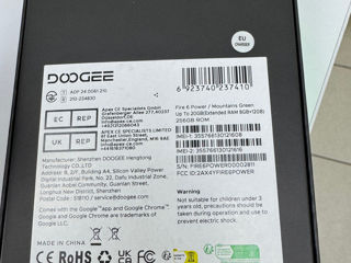 Doogee Fire 6 Power 20/256GB baterie 15.600mAh  противоударный телефон foto 4