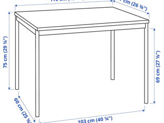 Set masă cu 4 scaune Ikea foto 4