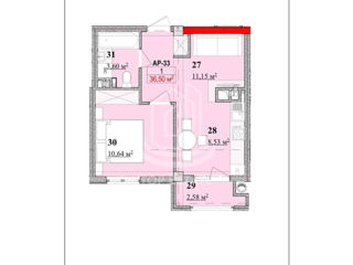 Apartament cu 1 cameră + Living, 35 m², Centru, Anenii Noi foto 4