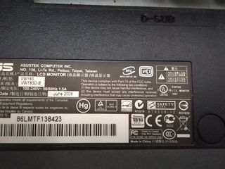 ASUS VW193D-B foto 2