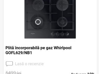 Plita incorporabila pe gaz Whirlpool foto 2