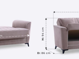Canapea confortabilă cu un material plăcut foto 5