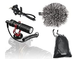 Микрофон для видеокамеры или телефона. Shotgun Video Microphone Movo VXR10