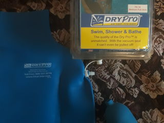 DryPro Waterproof Vacuum Sealed Full Arm Cast Cover-husa protectoare brat complet foto 2