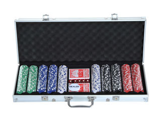 Poker Set de 500 cipuri. Набор для покера с номиналами foto 7
