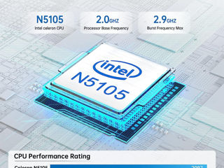 Mini PC NiPoGi AK1 Plus Intel Alder Lake N95, 8GB DDR4 256GB NVME Wi-Fi Bluetooth Win11  Licenta foto 4