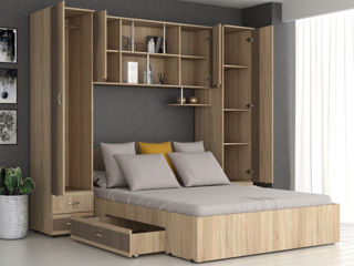 Set mobilă stilată în dormitor foto 2
