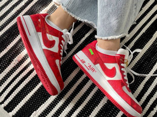 Nike Air Force 1 Low x Louis Vuitton By Virgil Abloh White/RedWomen's foto 8