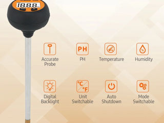 Analizator sol ph metru sol Анализатор почвы ph-метр почвы foto 12