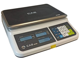 Торговые весы CAS. C 2 экранами на 15 кг и 30 кг. Сертифицированые метрологией. Cantar comercial CAS фото 4
