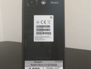 Xiaomi Redmi Note 13 8/256Gb, 2880 lei