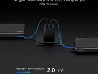 Veger Power Bank 25000 mAh, încărcător portabil 100 W, încărcare rapidă, intrare și ieșire USB C foto 6