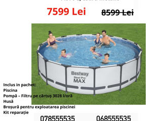 Piscina cu carcasă "Summer" 457 x 122 + pompa; scara; husa; asternut - cel mai bun pret pe piata foto 8