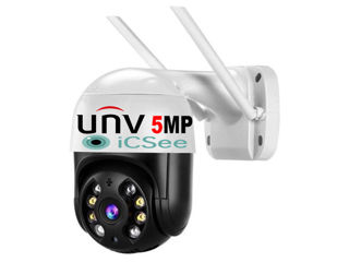 5MP WiFi Camera UNV Robot cu microfon, LED, Dinamic, Sirena +64Gb cadou