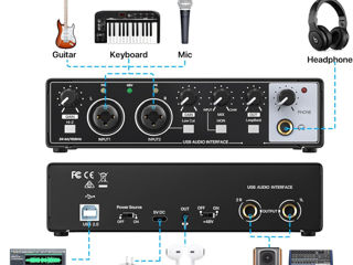 Высококачественный аудиоинтерфейс студийного качества foto 2