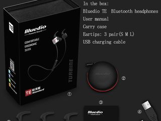 Bluetooth Беспроводные спорт наушники BLuedio TE ,новые в упаковке . foto 2