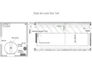 Sala de muls vaci Fixa sau Linie de muls tip (Conducta) de la 1x6 pina la 2x10 posturi foto 7