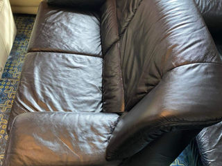 sofa canapea divan din piele naturala foto 6