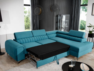 Canapea stilată și spațioasă de calitate înaltă 125x210 foto 2