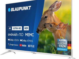 Televizor alb Blaupunkt 43UBC6010 doar la 229 MDL luna, avans 0! Fă-ți o poveste albă la tine acasă!
