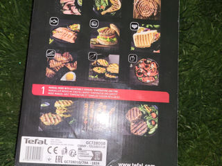 Gratar electric Tefal OptiGrill+ XL GC728D10, 2000W, 9 programe automate, argintiu-negru foto 2