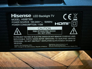 Hisense Smart-TV.Wi-Fi.4K Diagonala 130sm.Model-H50B7300.Lucreaza si arata-ideal.Putin folosit. foto 8