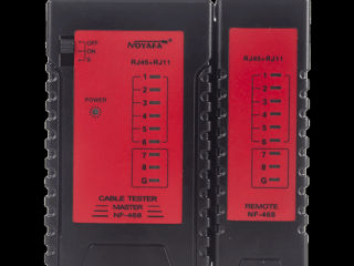 Noyafa Nf-468 Tester De Linie Pentru Pereche Răsucită Și Cablu Telefonic foto 2