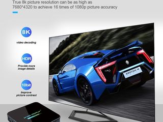 Мощная Smart TV приставка X10 Max Plus с функцией Miracast и возможностью голосового управления foto 4