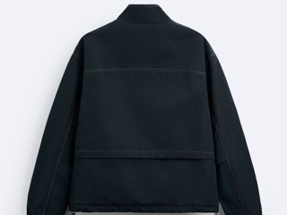 Scurta Zara Contrast Topstitching Jacket foto 3