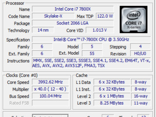 Intel Core i7-7800X, 6 cores 12 threads, LGA 2066 foto 6