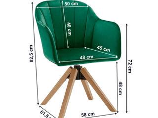 Scaun rotativ confortabil pentru sufragerie foto 2