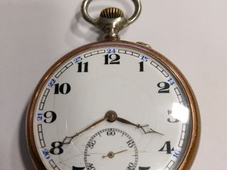 Breget - часы карманные старинные серебрянные foto 3
