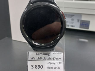 Samsung Watch 6 classic 47mm mem 16GB/Pret 3890 lei