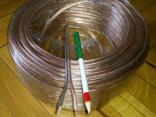 акустический кабель / прозрачный / 2 * 2.5 мм2 / медь / новый, нарезка