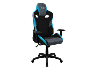 Gaming Chair Aerocool Count Steel Blue, User Max Load Up To 150Kg / Height 165-180Cm foto 6