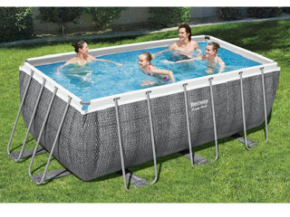 Bestway Piscina Power Steel 412x201x122cm, 8124L, carcas metal cu pompă și scară  - livrare, credit foto 7