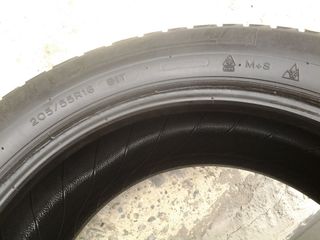 Продаю  б/у  резину одна штука dunlop 205/55 r16  1шт. foto 4