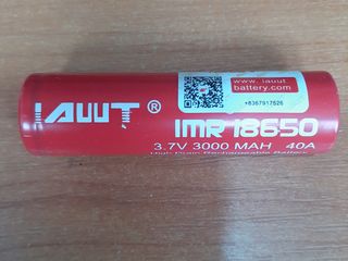 Аккумулятор IMR 18650  3.7 v  3000 MAH  40 A foto 2