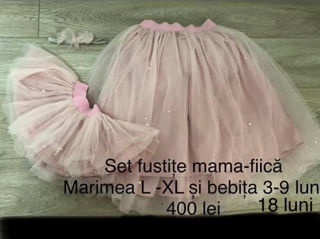 Rochite mama/fiica L/XL-12/18 luni foto 2