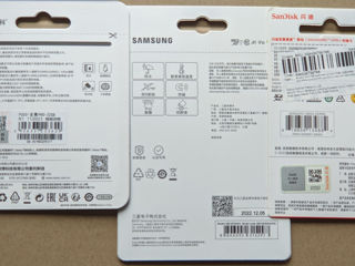 MicroSD Samsung EVO Plus 64 Gb. SanDisk Ultra 64 Gb, Netac Pro 32 Gb. Всё оригинал. foto 2