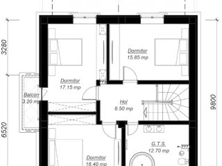 Casă de locuit individuală neoclasic / 142.7 m2 / 2 niveluri / Arhitectură / Proiectare foto 10