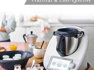 Robot de bucatarie Thermomix TM6 2023, 20 functii, Ecran tactil, Alb/Negru + Dublu Vas Cadou foto 2